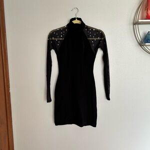 Marshall Fields vintage 90s little black dress